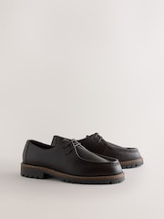 Brown Leather Apron Shoes - Image 2 of 6