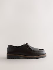 Brown Leather Apron Shoes - Image 3 of 6