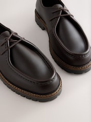 Brown Leather Apron Shoes - Image 4 of 6