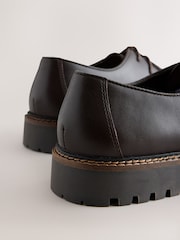 Brown Leather Apron Shoes - Image 5 of 6