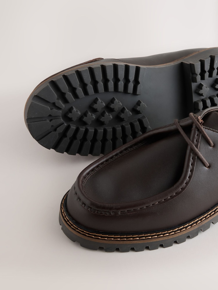 Brown Leather Apron Shoes - Image 6 of 6