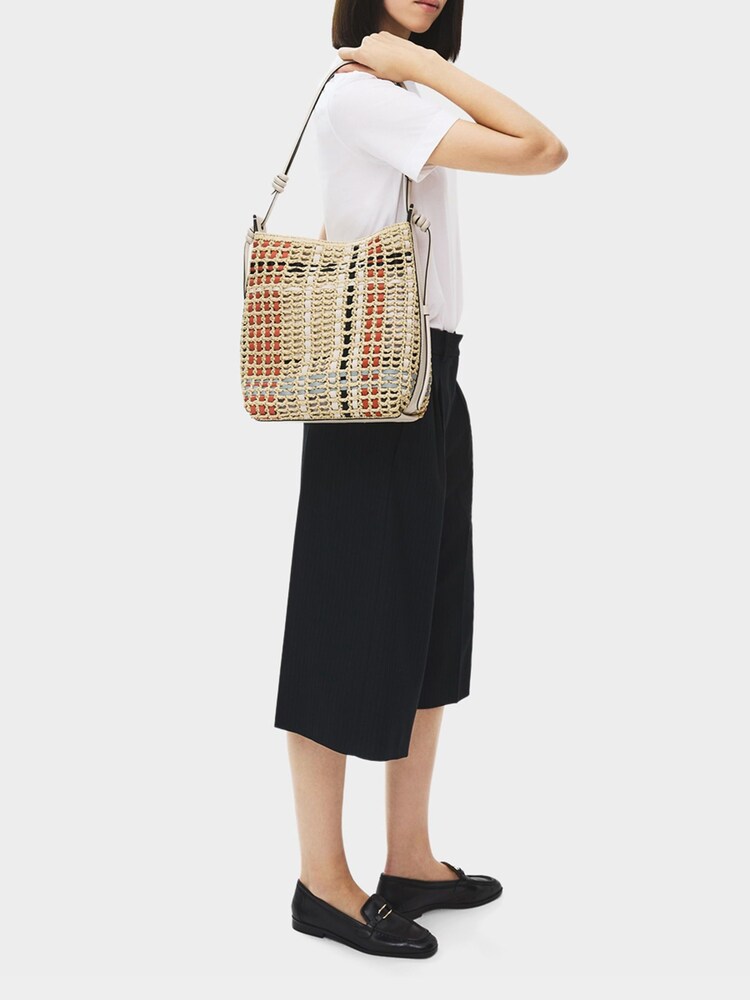Radley Brown The Camden Raffia Check Shoulder Bag - Image 7 of 7 Radley Brown The Camden Raffia Check Shoulder Bag - Image 7 of 7
