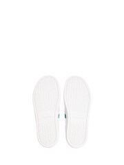 Calvin Klein White Leather Signature Logo Trainers - Image 4 of 4