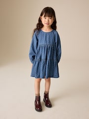 Denim Long Sleeve Dress (3-16yrs) - Image 2 of 8