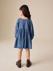 Denim Long Sleeve Dress (3-16yrs) - Image 4 of 8