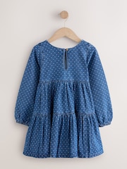Denim Long Sleeve Dress (3-16yrs) - Image 6 of 8