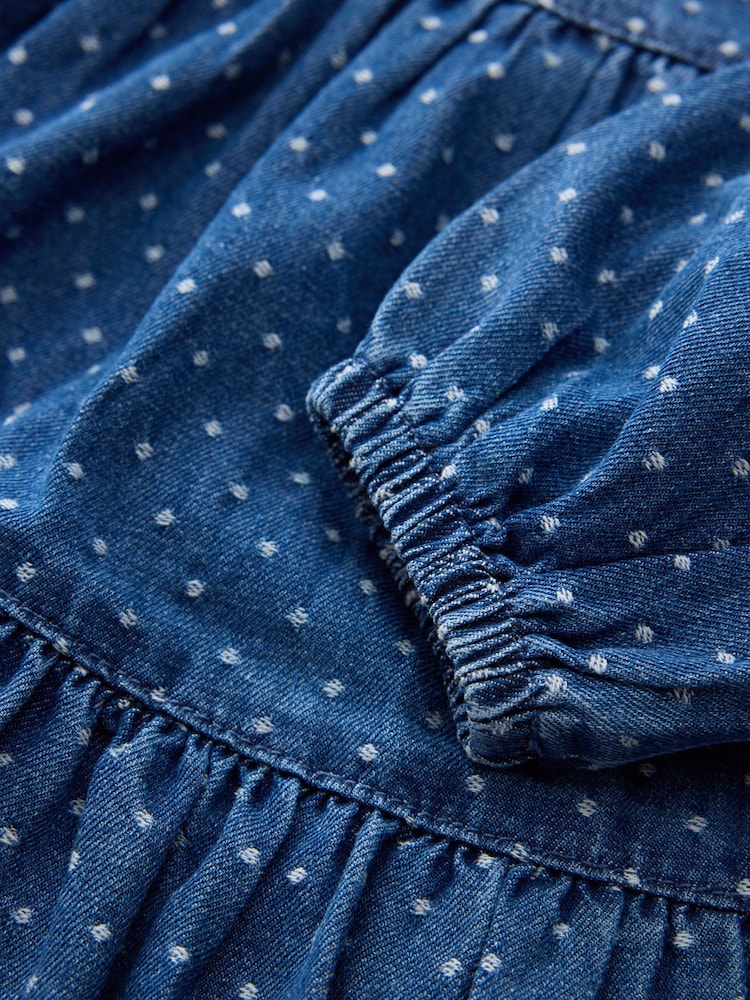 Denim Long Sleeve Dress (3-16yrs) - Image 8 of 8