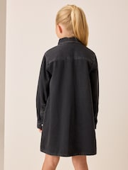 Black Denim Shirt Dress (3-16yrs) - Image 3 of 8