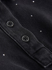 Black Denim Shirt Dress (3-16yrs) - Image 7 of 8