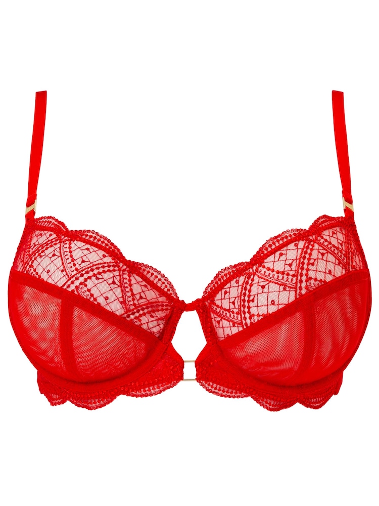 KBX Orange Non Pad Balcony Eden Mesh Bra - Image 6 of 6