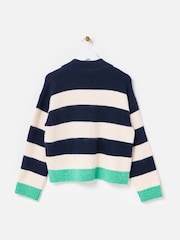 Oliver Bonas Striped Collared Knitted Jumper - Imagen 4 de 8