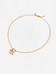 Oliver Bonas Gold Tone Nina Stainless Steel Waterproof Star, Moon & Heart Charm Chain Gold Necklace - Image 1 of 4