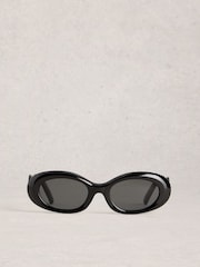 White Stuff Black Slim Sunglasses - Image 2 of 4