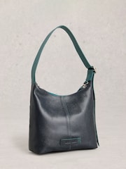 White Stuff Blue Mini Sophia Leather Cross-Body Bag - Image 2 of 4