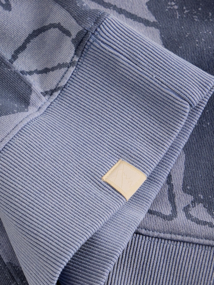 White Stuff Blue Daydreamer Printed Sweatshirt - Image 6 of 6