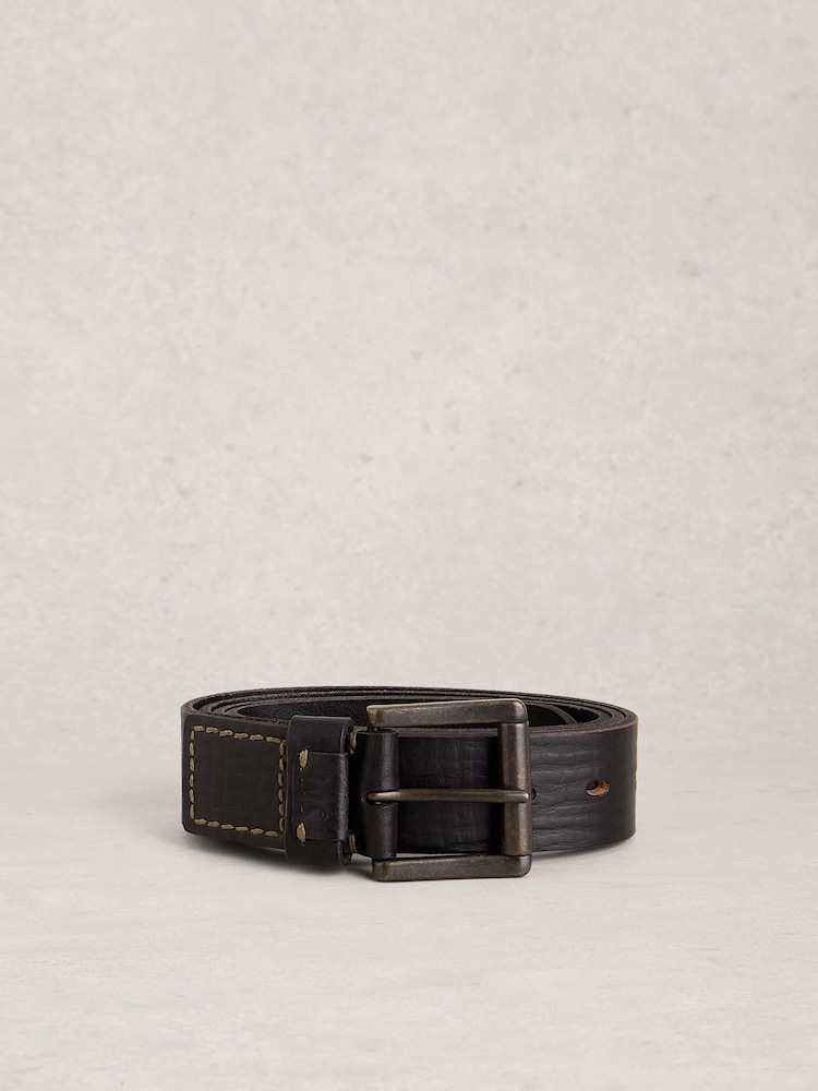 White Stuff Multi Punch Leather Belt - 3суретінің 1 суреті