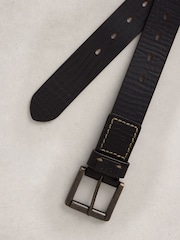 White Stuff Multi Punch Leather Belt - 3суретінің 2 суреті