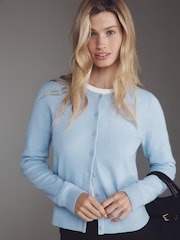 Mavi - Antropologiya The Juliet Cashmere Crew Boyunlu Kardigan - 4şəkildən 1 şəkil