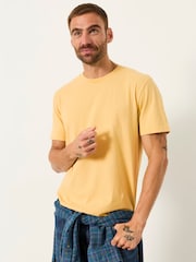 FatFace Yellow Lulworth T-Shirt - Image 1 of 6