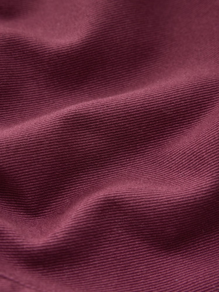 Burgundy Red Long Sleeve Mini Twill Dress - Image 10 of 10 Burgundy Red Long Sleeve Mini Twill Dress - Image 10 of 10