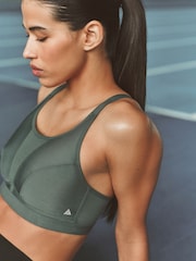 Green/Grey Active Sports High Impact Dry Tech Crop Tops 2 Pack - Image 5 of 5