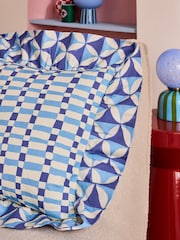 Eleanor Bowmer Blue Mega Frill Cushion - Image 3 of 5