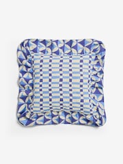 Eleanor Bowmer Blue Mega Frill Cushion - Image 5 of 5
