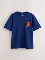 Green Blue Navy White Badge Regular Fit Motionflex Soft Heavyweight T-Shirts 3 Pack - Image 3 of 6