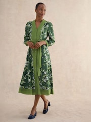 Hobbs Green Apolline Dress - Image 1 of 4
