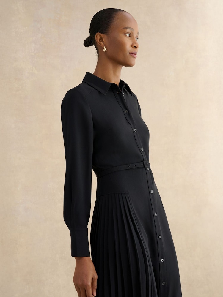 hobbs lainey shirt dress Hobbs Lainey Dress Navy Blue Size 6