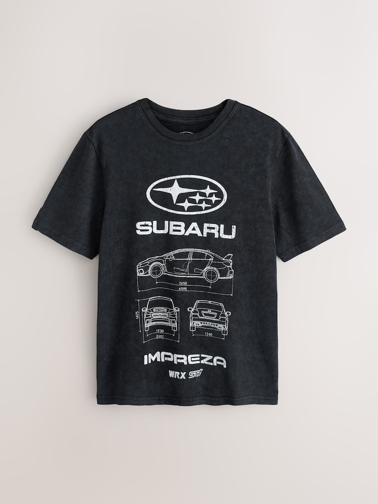 Black Subaru - T-krekls ar brīvu piegriezumu - Attēls 1 no 3