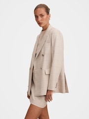 Forever New Natural Lottie Double Breasted Blazer - Image 4 of 5