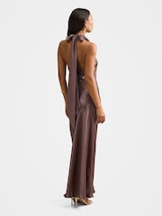 Forever New Clementine High-Neck-Maxikleid aus Satin - Bild 2 von 4