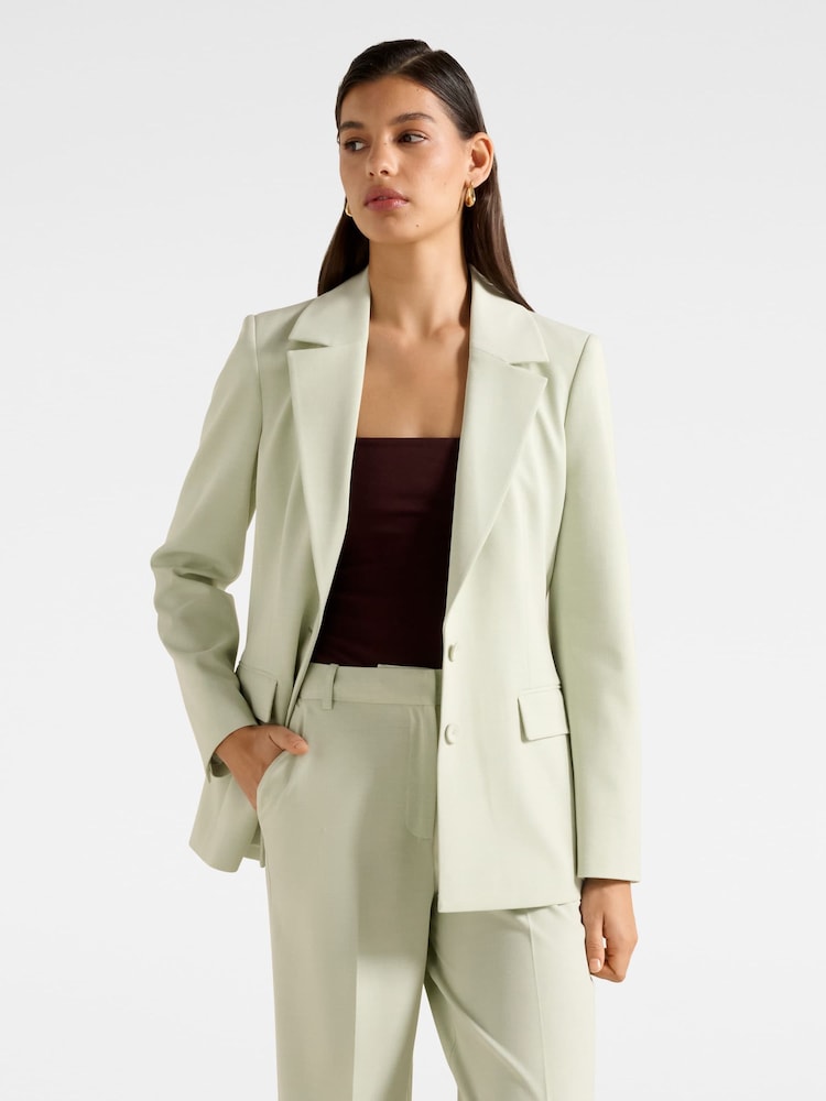 Forever New Green Veda Nipped Waist Blazer - Image 1 of 5