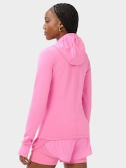 Sweaty Betty Pink Textured Train Zip Up Gym Jacket - Image 2 of 7