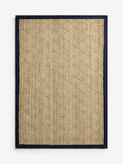 Nina Campbell Natural Diamond  Hand Woven Jute Rug - Image 5 of 5
