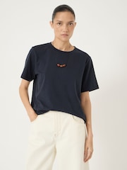 Hush Midnight Rosie Regular Fit Cotton T-Shirt - Image 1 of 5