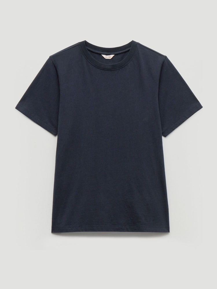 Hush Midnight Rosie Regular Fit Cotton T-Shirt - Image 5 of 5