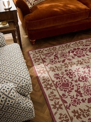 Laura Ashley Rust Brown Earlstone Stripe Hand Knotted Wool Rug - Image 2 of 5