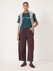 Hush Blue Just Wandering Graphic Cotton T-Shirt - Image 3 of 5