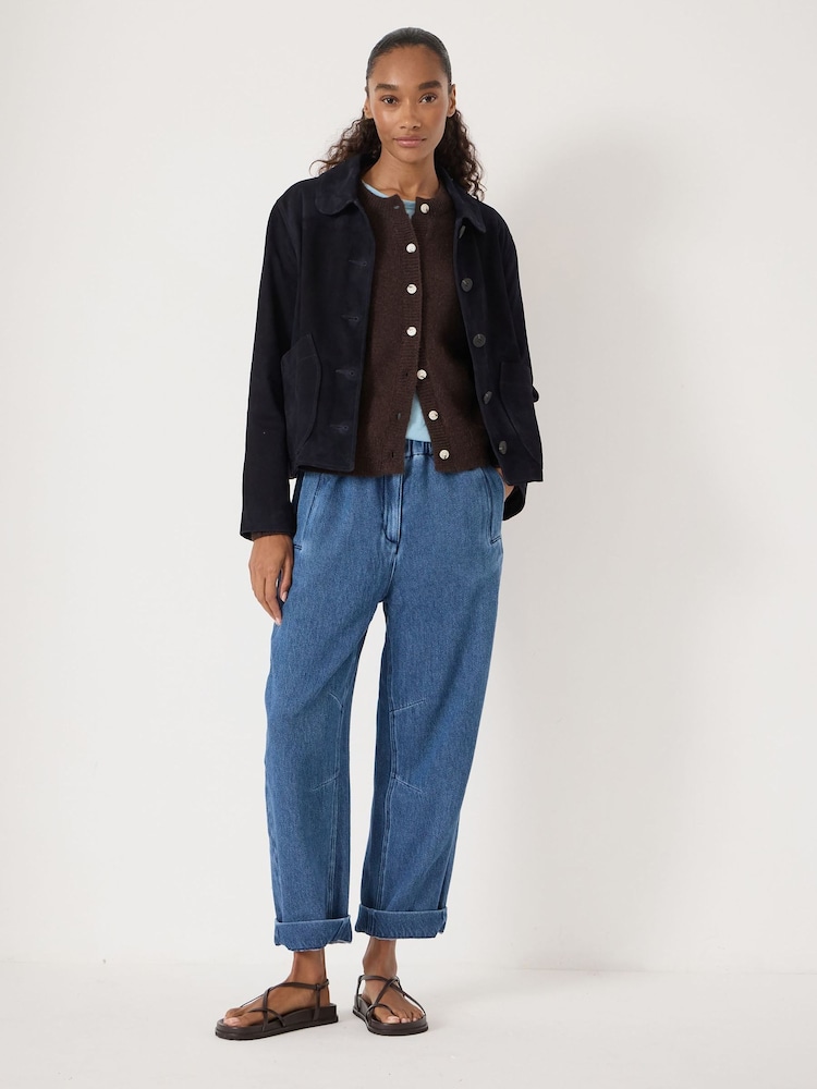 Hush Blue Supersoft Denim Barrel Leg Jeans - Image 1 of 5