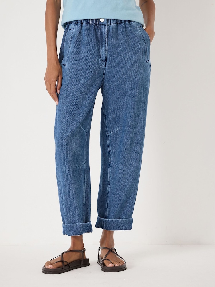 Hush Blue Supersoft Denim Barrel Leg Jeans - Image 2 of 5