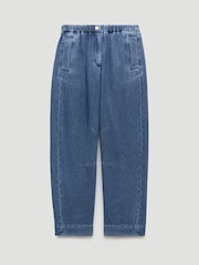 Hush Blue Supersoft Denim Barrel Leg Jeans - Image 5 of 5