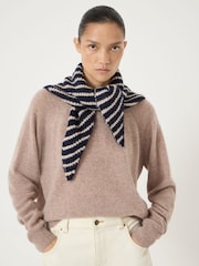Hush Blue Stripe Triangle Scarf - Image 1 of 4