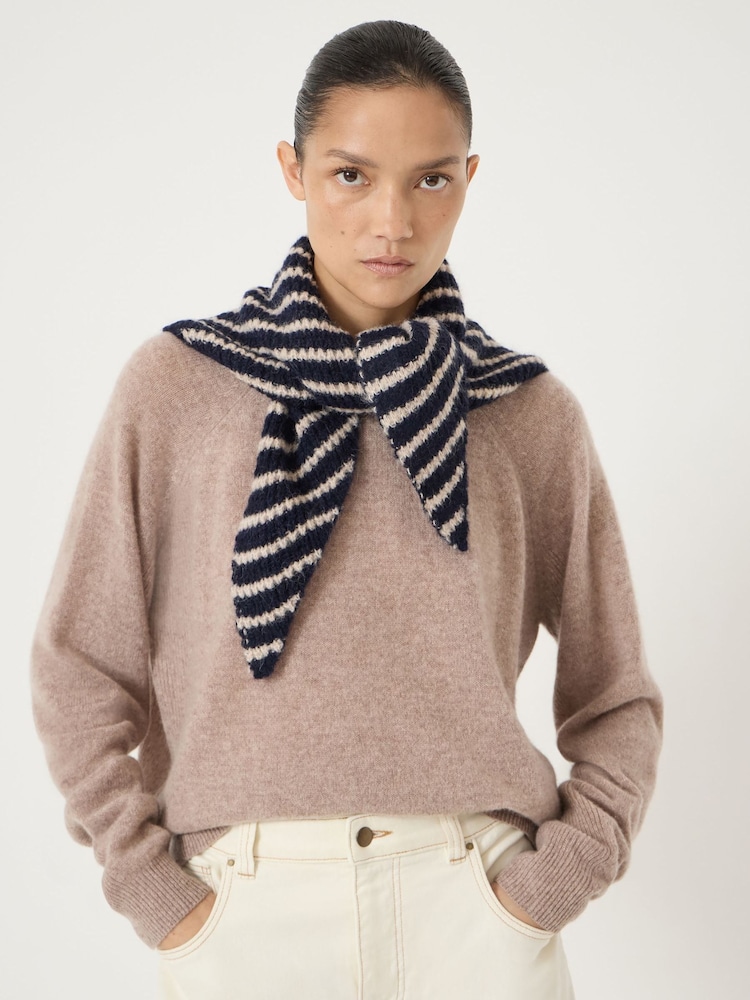 Hush Blue Stripe Triangle Scarf - Image 1 of 4