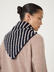 Hush Blue Stripe Triangle Scarf - Image 3 of 4