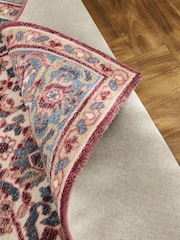 Laura Ashley Red Persian Border Wool Rug - Image 4 of 4