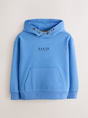 Azul medio - Baker by Ted Baker Overhead Hoodie - Imagen 1 de 6
