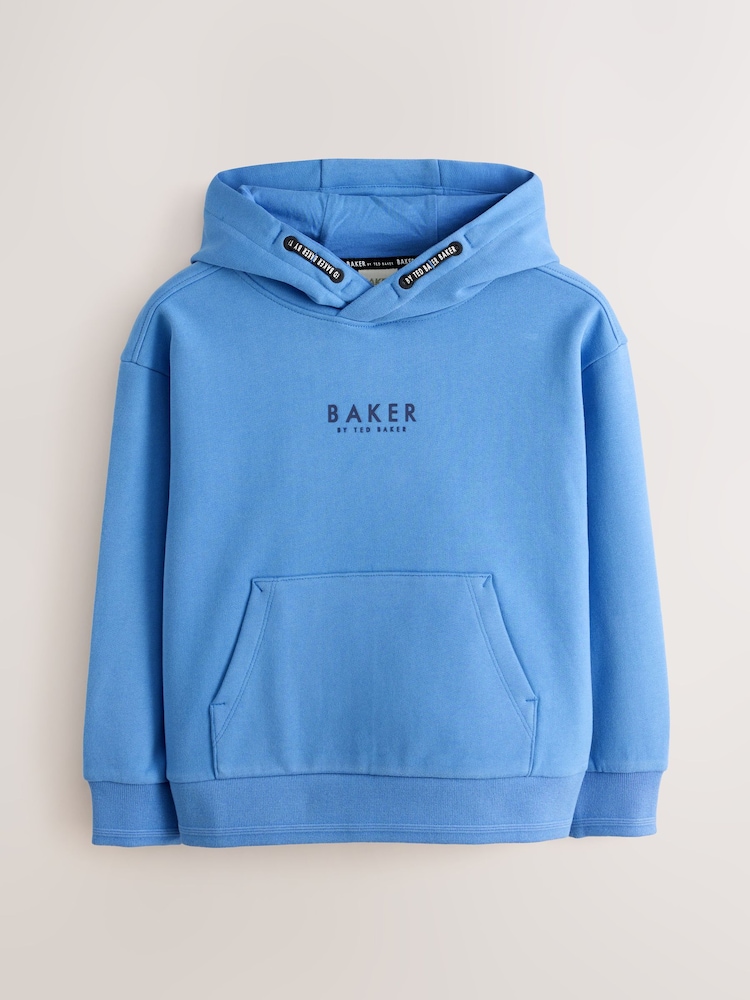 Azul medio - Baker by Ted Baker Overhead Hoodie - Imagen 1 de 6