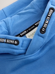 Azul medio - Baker by Ted Baker Overhead Hoodie - Imagen 6 de 6